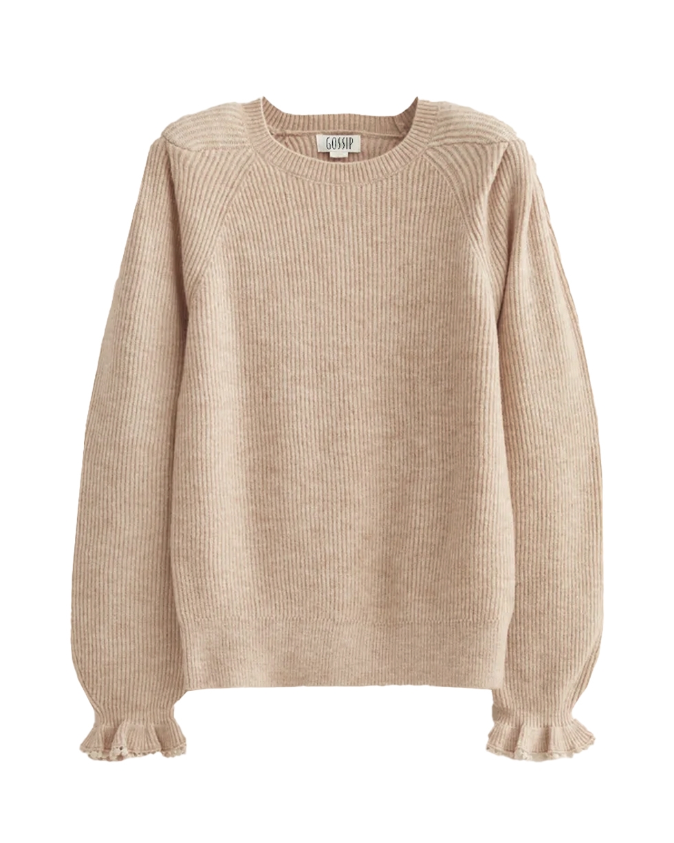 TRUI MET RUFFLE BEIGE