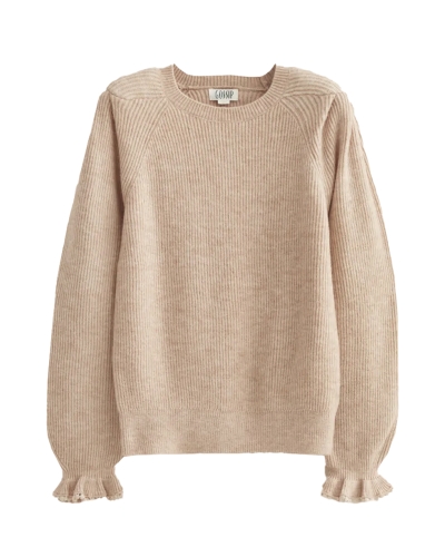 TRUI MET RUFFLE BEIGE
