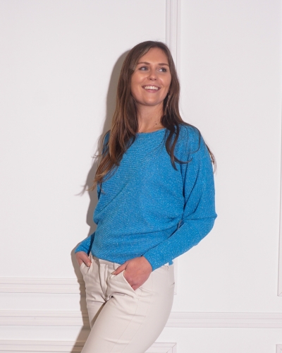 Nukus TRUI BATWIG BLAUW LUREX