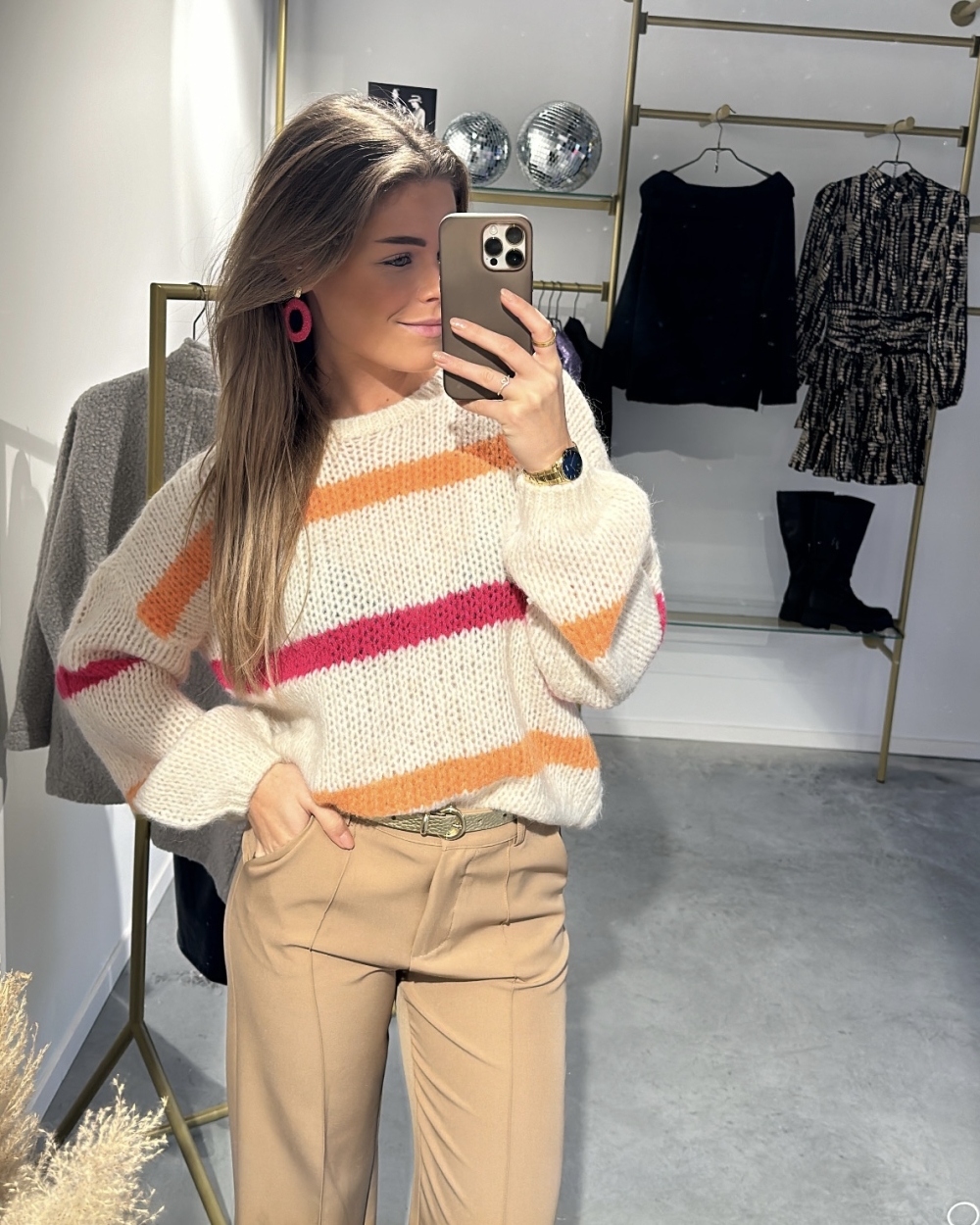 TRUI JACKIE BEIGE/ORANGE