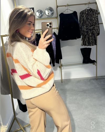TRUI JACKIE BEIGE/ORANGE
