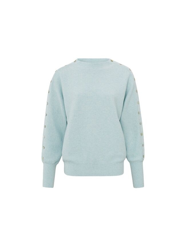 TRUI MET KNOOPDETAIL BLAUW