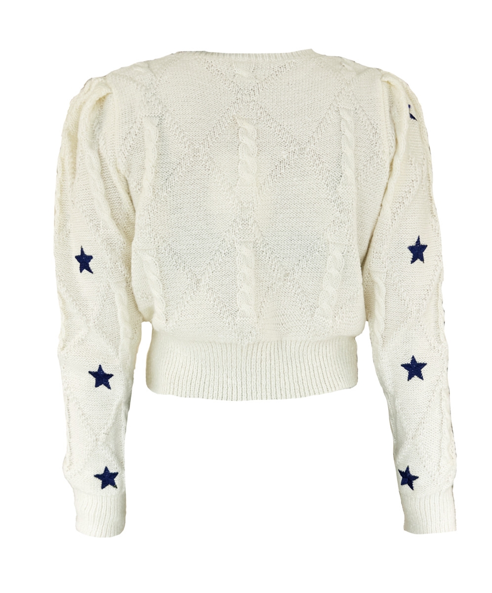 TRUI MET STERREN ECRU/NAVY