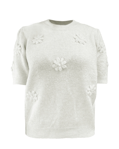 TRUI MET BLOEMEN ECRU