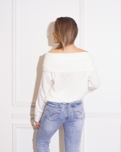 OFFSHOULDER TRUI ECRU