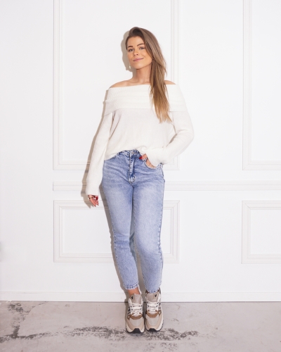 OFFSHOULDER TRUI ECRU