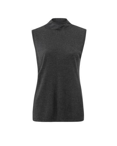 TOP MET HOGE HALS ANTHRACIET