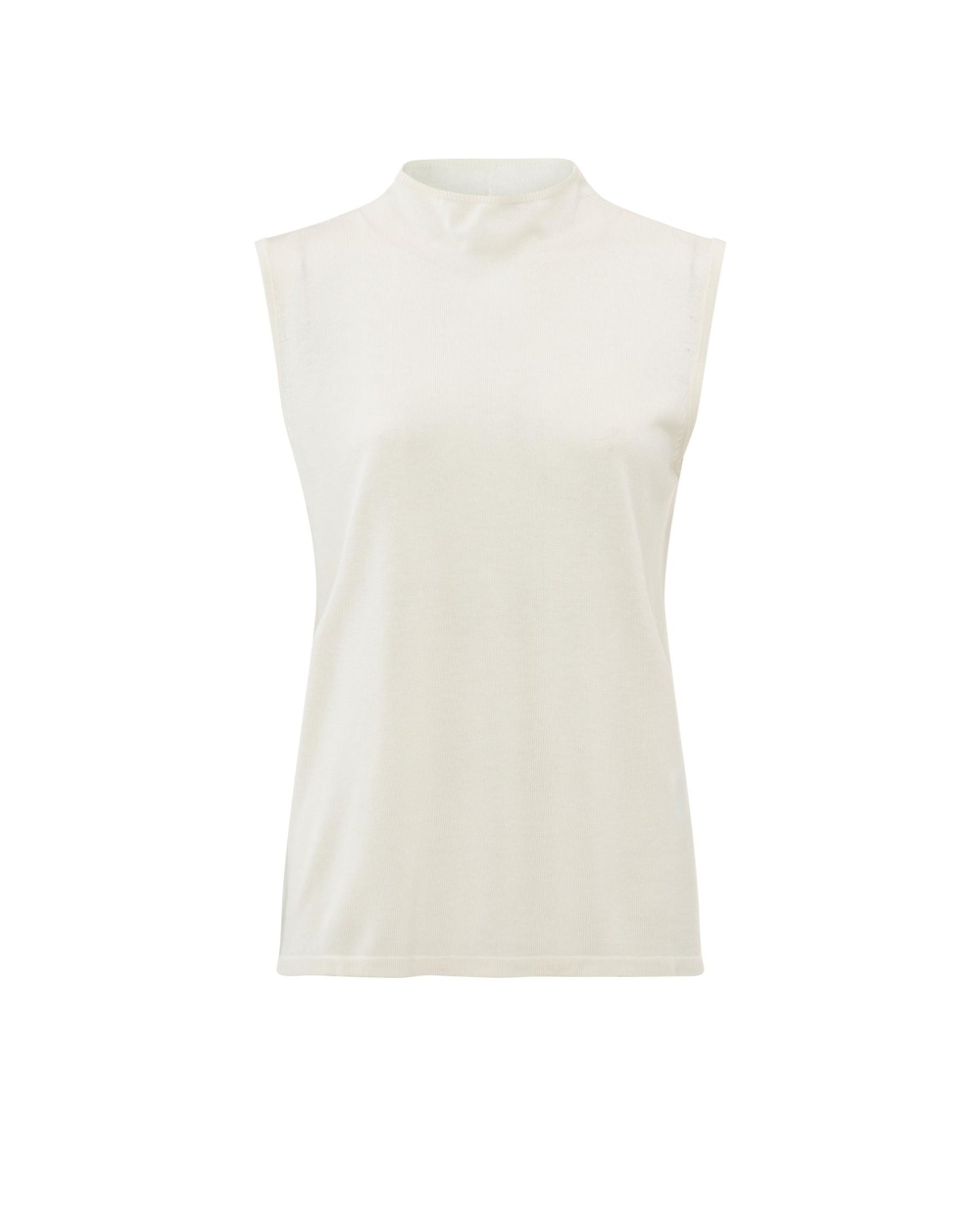 TOP MET HOGE HALS ECRU