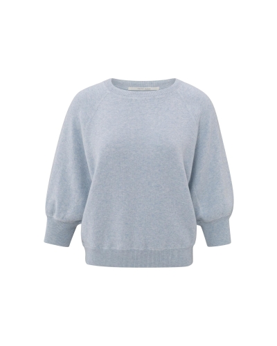 TRUI MET RAGLANMOUWEN BLAUW