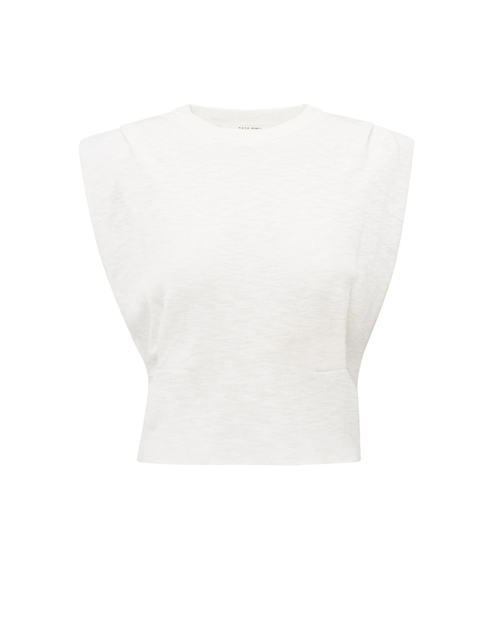 MOUWLOZE TOP MET SCHOUDERDETAILS WIT