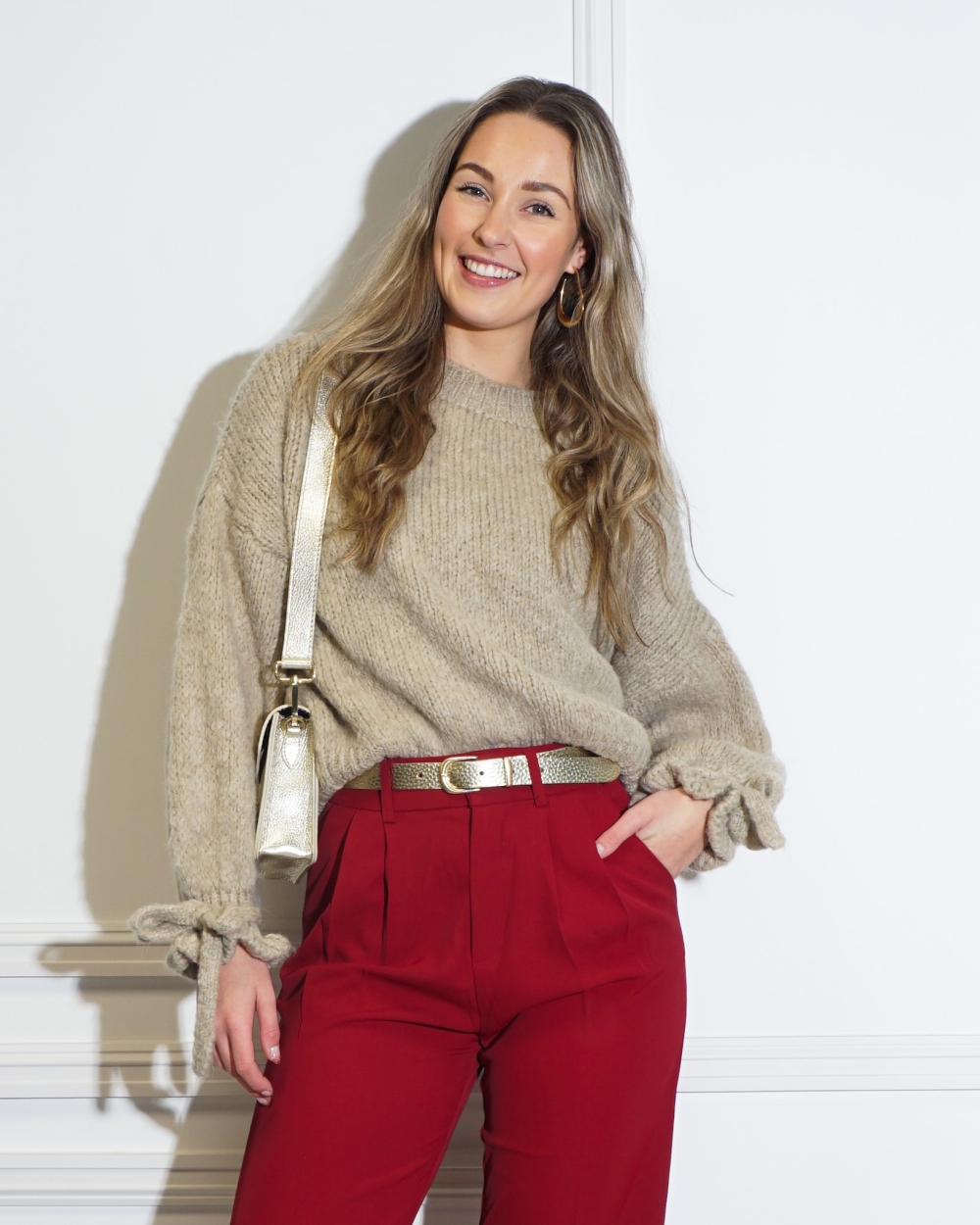 TRUI JODI STRIK MOUW BEIGE