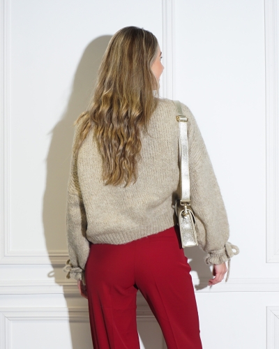 TRUI JODI STRIK MOUW BEIGE
