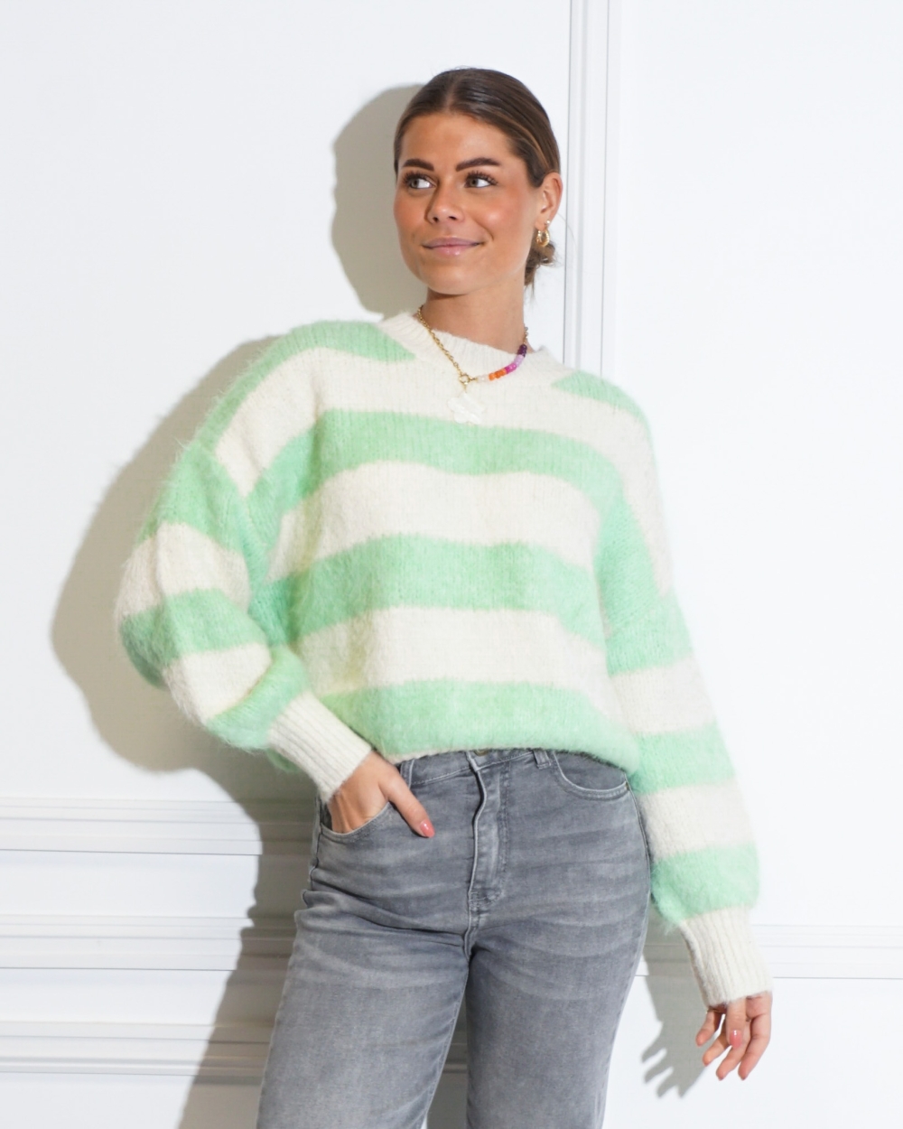 TRUI BIG STRIPE LIME