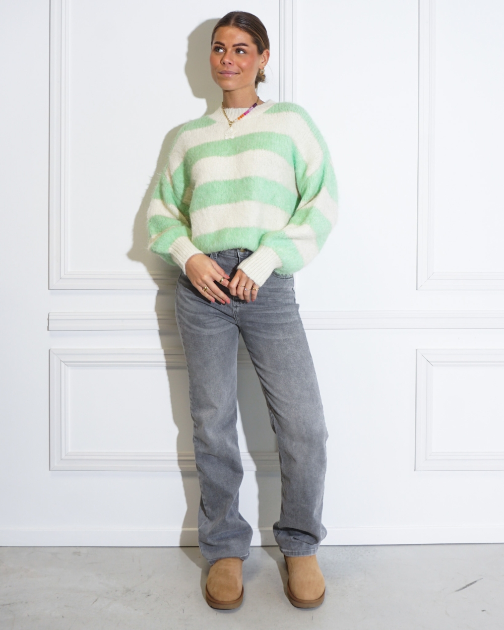 TRUI BIG STRIPE LIME