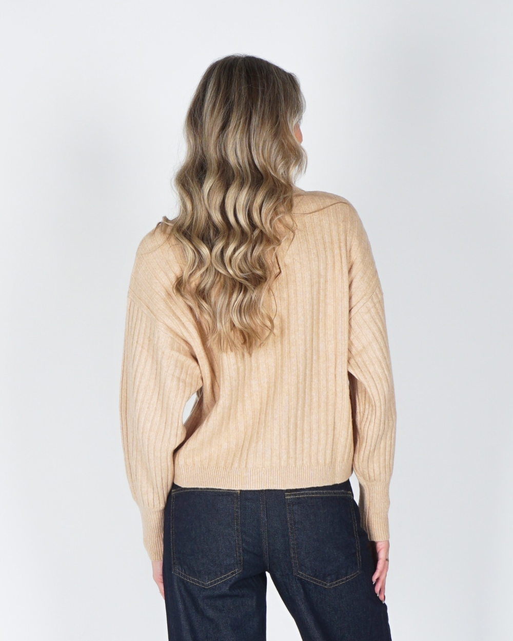 RIBBED TRUI CAMEL