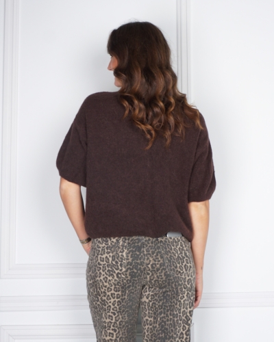 KNITTED POLO DONKERBRUIN