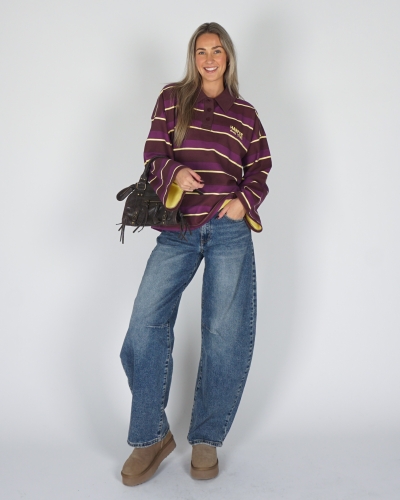 SWEATER POLLIE STREPEN BORDEAUX