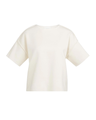 SWEATER MET KORTE MOUWEN ECRU