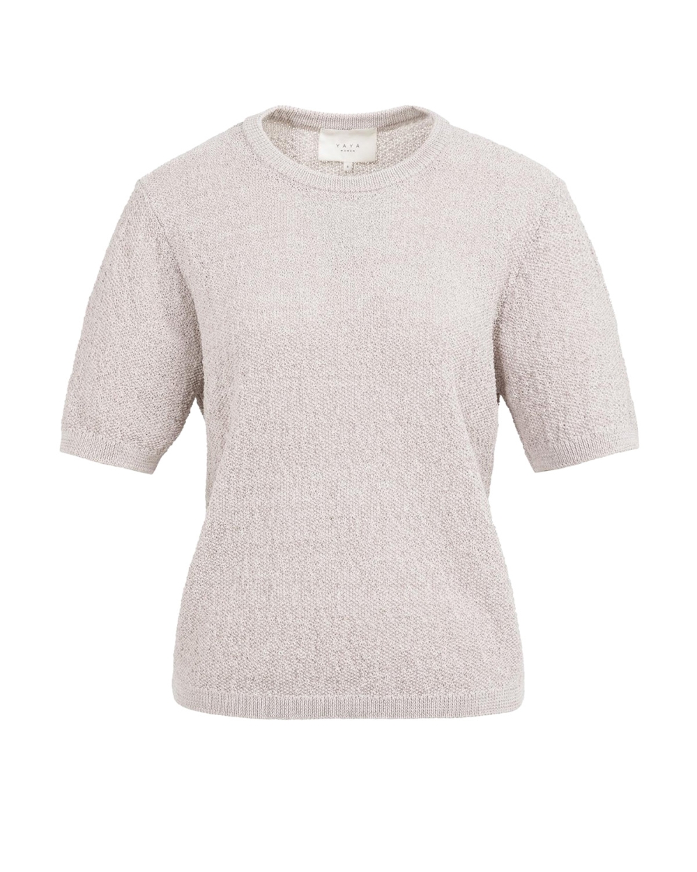 GEBREIDE TRUI MET STRUCTUUR MAUVE