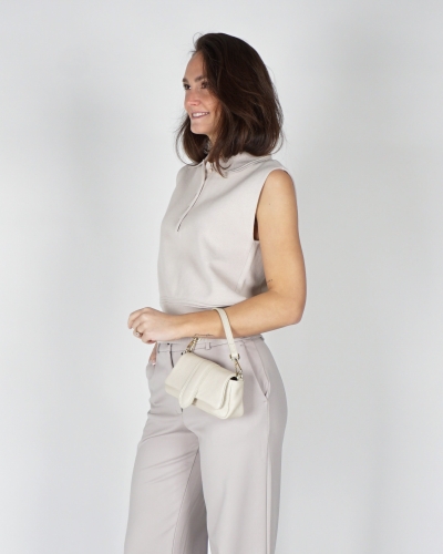 YAYA Sleeveless sweater with collar 01-000572-603