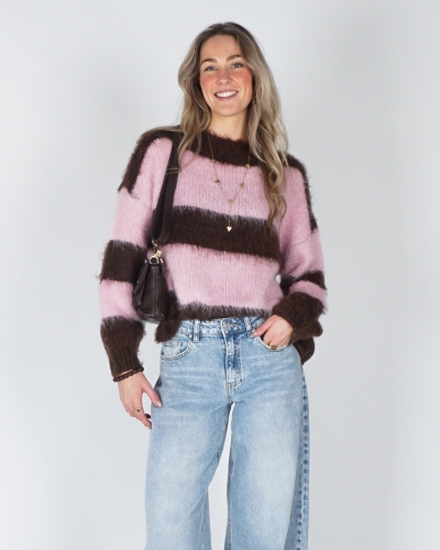 Gossip 185 FLUFFY GESTREEPTE TRUI