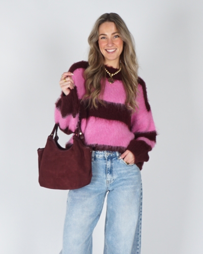 Gossip 185 FLUFFY GESTREEPTE TRUI