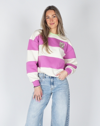 My Jewellery PAARS GESTREEPTE SWEATER 