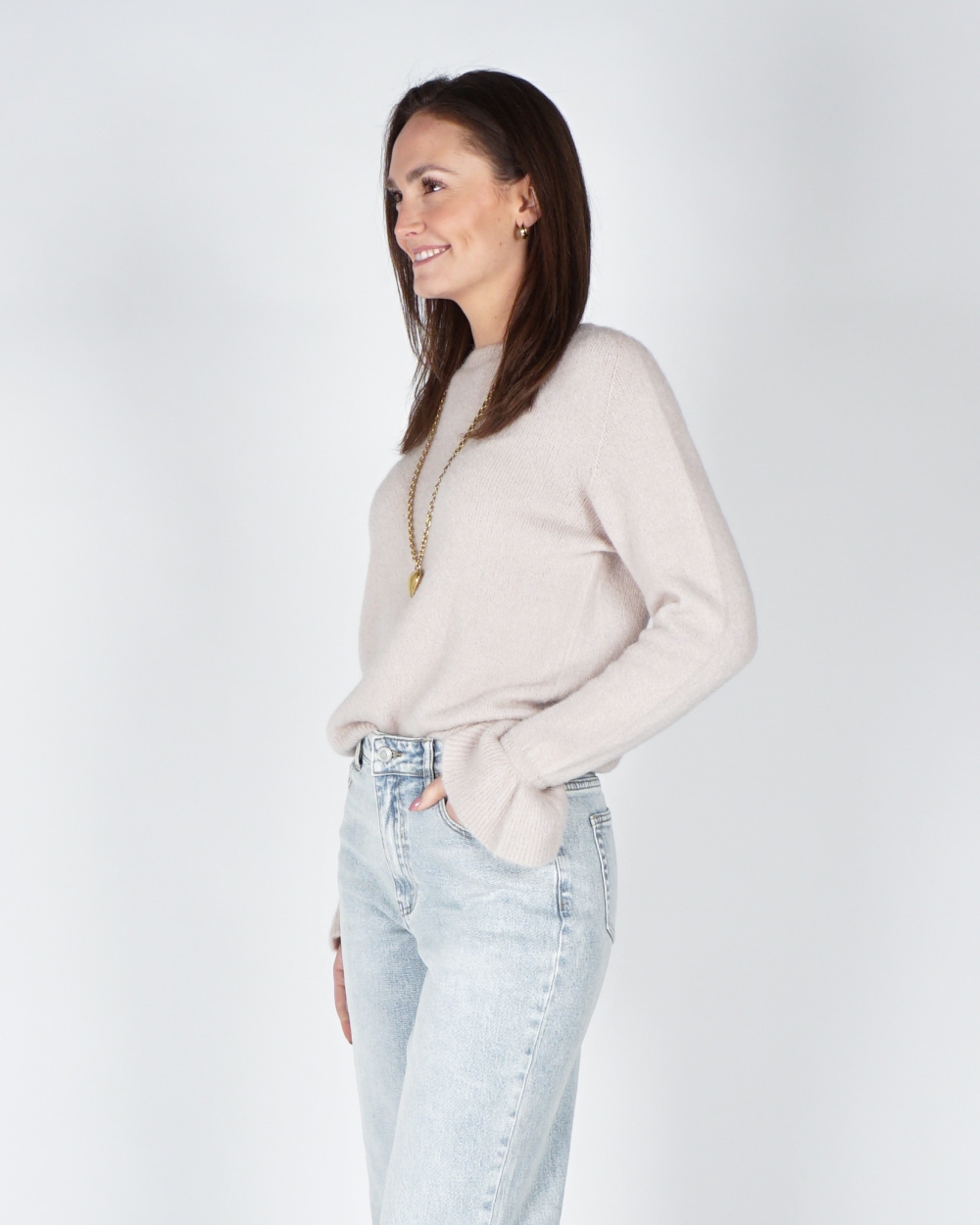 TRUI MET RUFFLE BEIGE