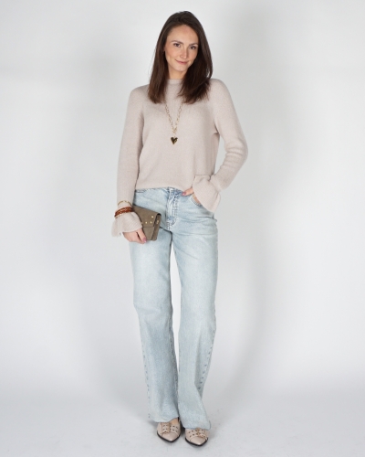 TRUI MET RUFFLE BEIGE