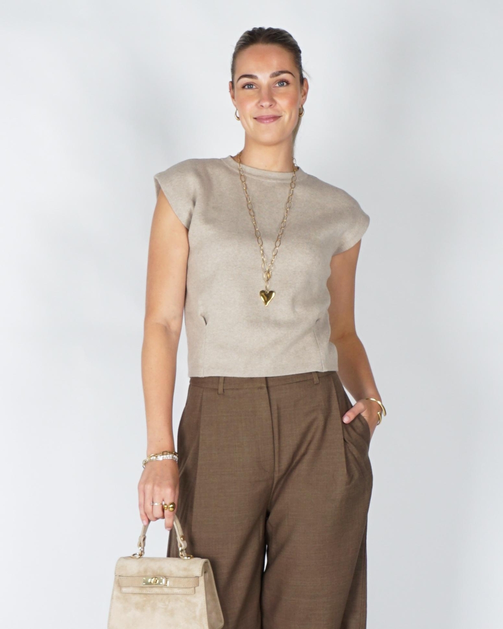 YAYA 01-000620-608 PURE CASHMERE GREY MELANGE