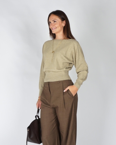 YAYA Trui met boothals en lange mou 01-000622-608