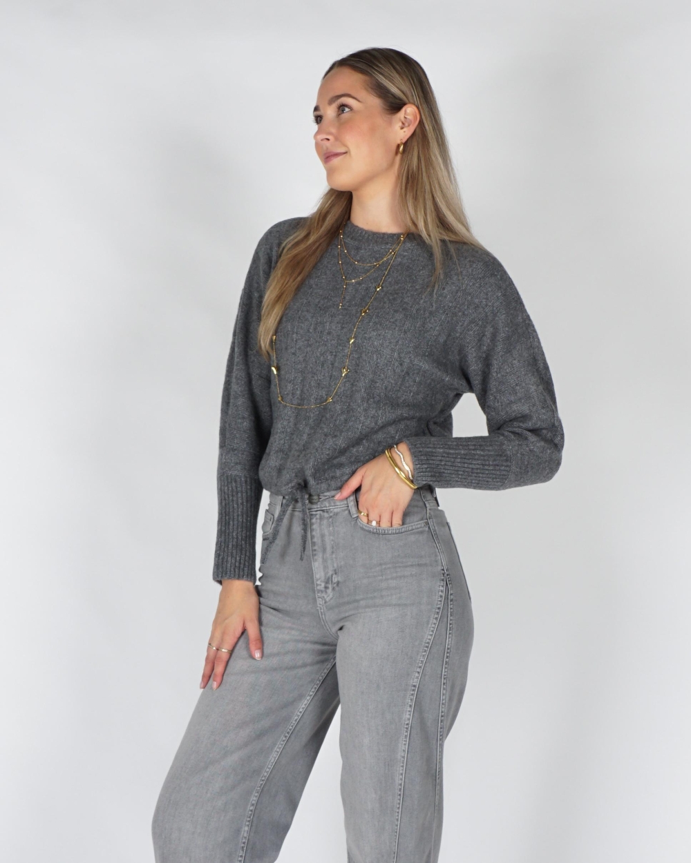 YAYA 01-000631-609 GREY MELANGE