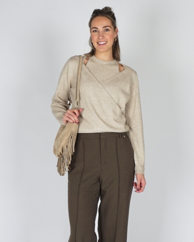 Nukus PULLOVER MEREL LUREX Beige