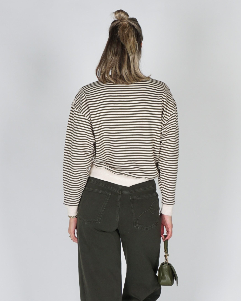 Nukus PULLOVER NELLY STRIPE Beige