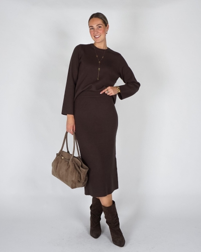 MSCH Copenhagen PULLOVER AGATHA EAST Bruin