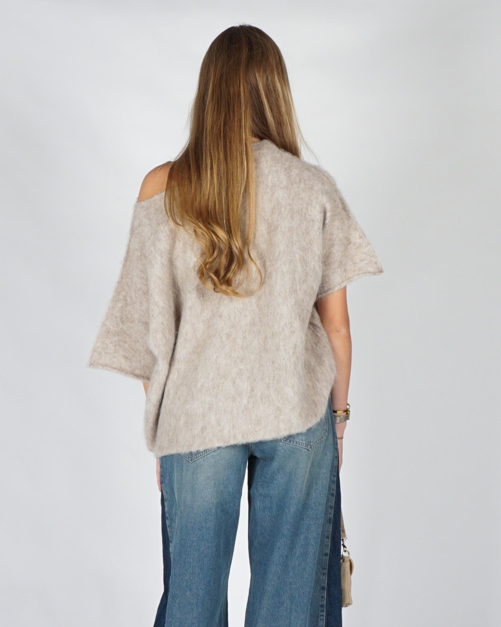 Gossip TRUI KORTE MOUW SCHOUDERDETAIL Beige