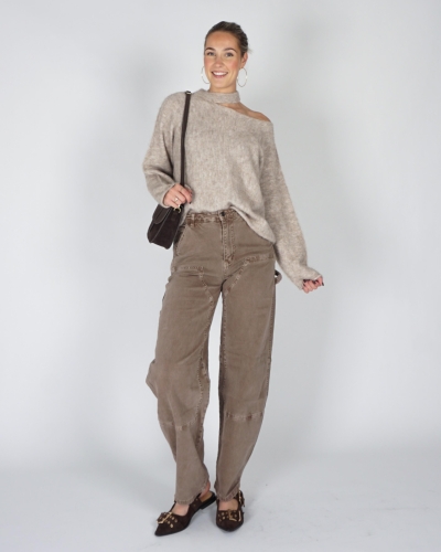 Gossip TRUI MET SCHOUDERDETAIL Beige