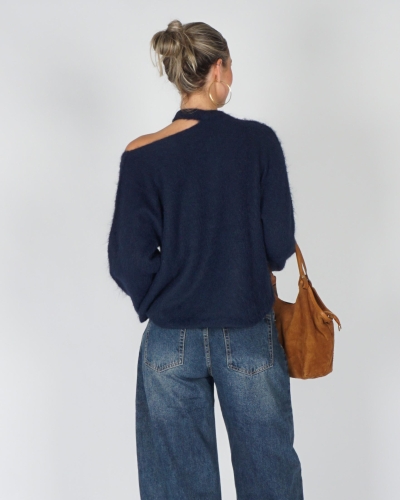 Gossip TRUI MET SCHOUDERDETAIL Donkerblauw