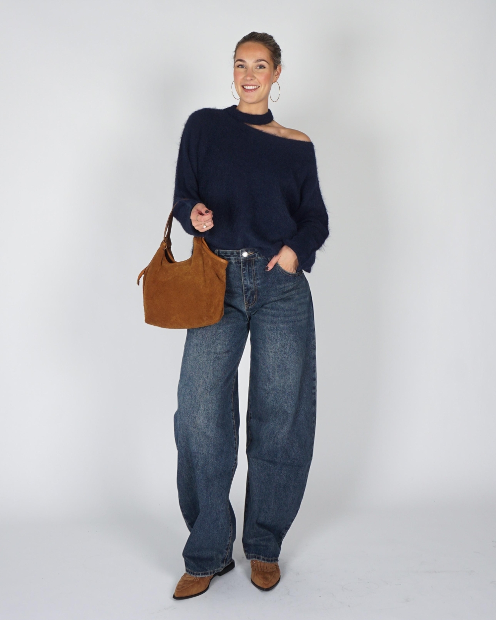 Gossip TRUI MET SCHOUDERDETAIL Donkerblauw