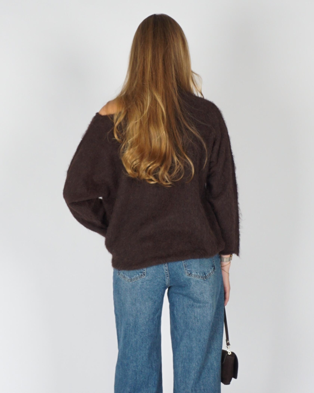 Gossip TRUI MET SCHOUDERDETAIL Donkerbruin