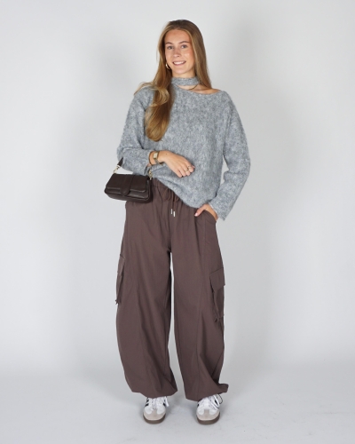 Gossip TRUI MET SCHOUDERDETAIL Grijs