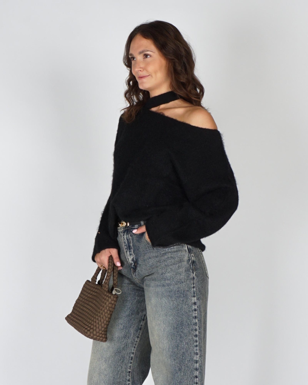 Gossip TRUI MET SCHOUDERDETAIL Zwart