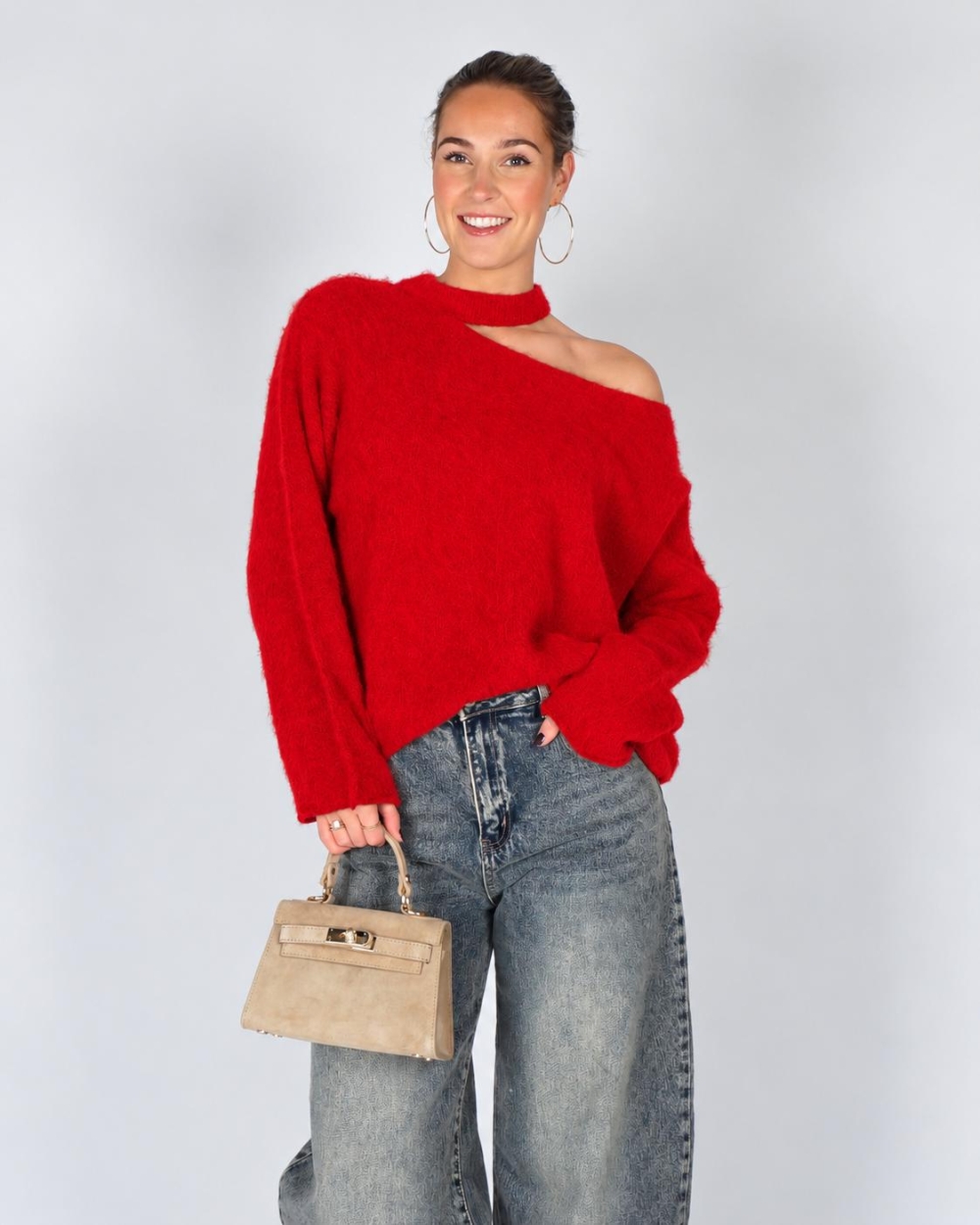 Gossip TRUI MET SCHOUDERDETAIL Rood