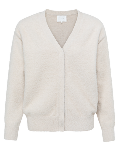 YAYA FLUFFY VEST MET DRUKKNOPEN 