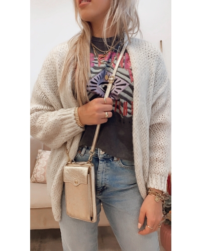 Ambika GREIGE GROF GEBREID VEST