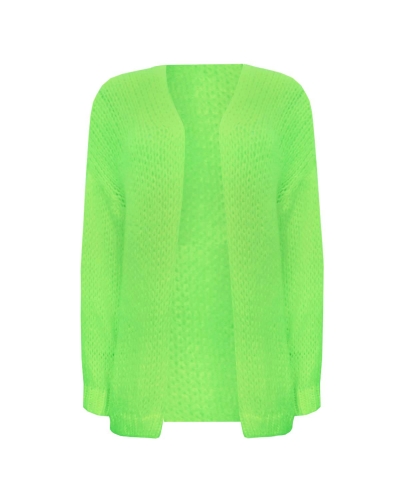 Ambika GROF GEBREID VEST Groen