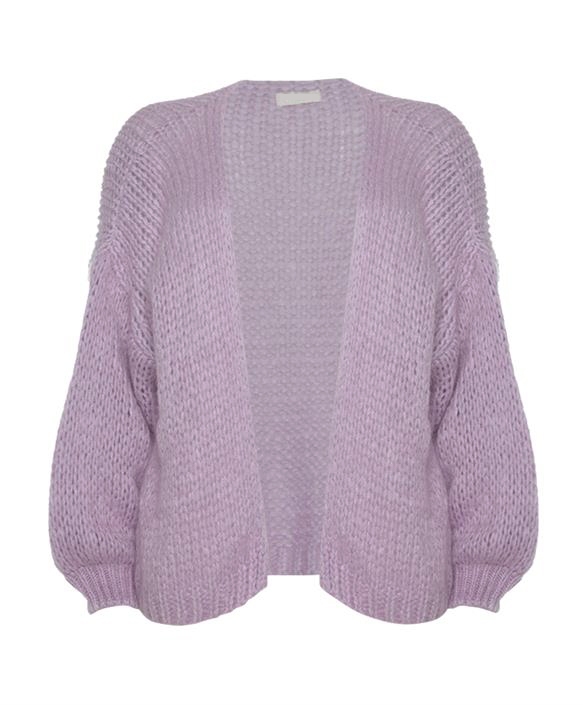 GROF GEBREID VEST MAUVE 