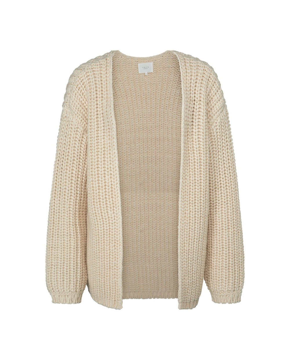 GROF GEBREID VEST BEIGE