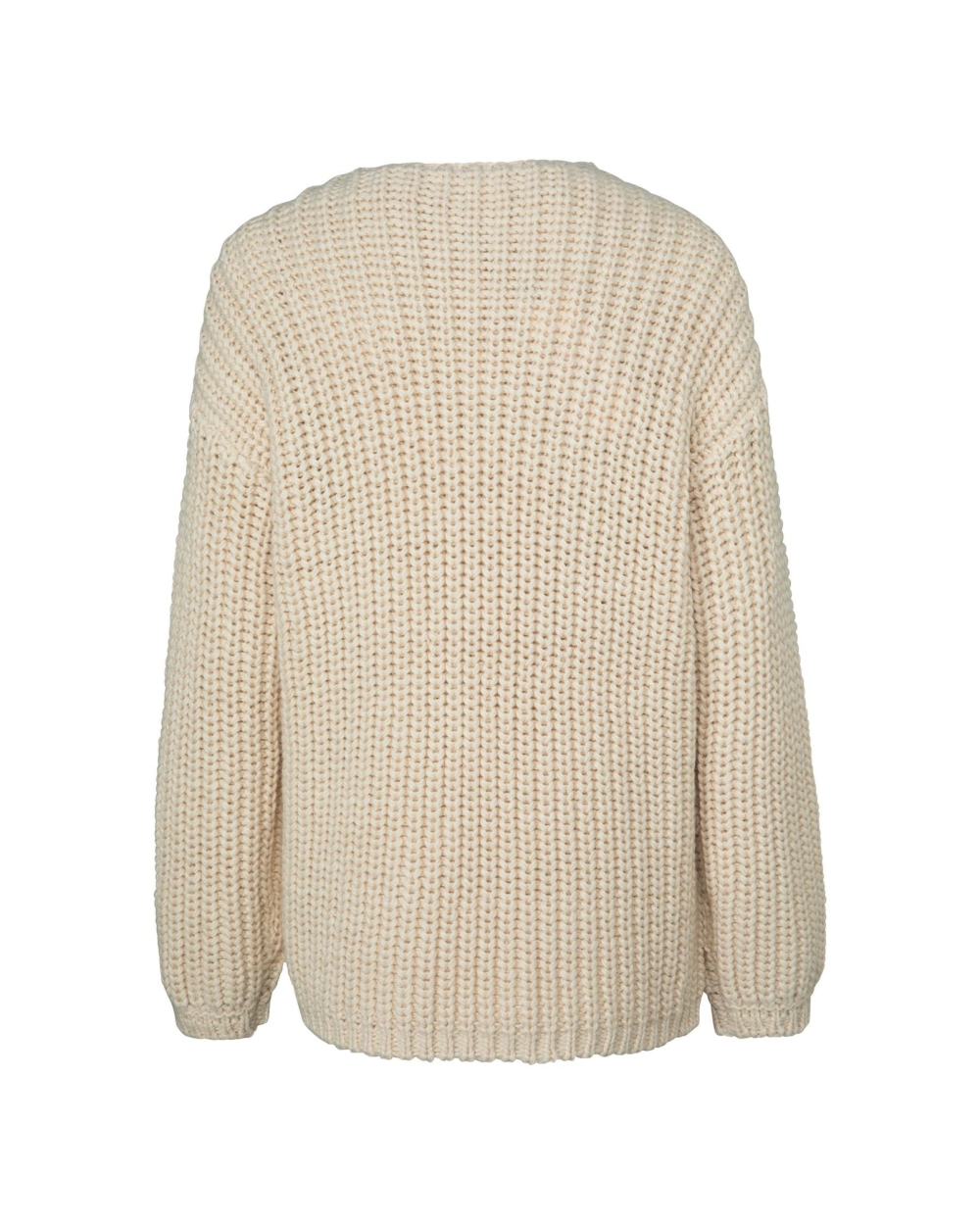 GROF GEBREID VEST BEIGE
