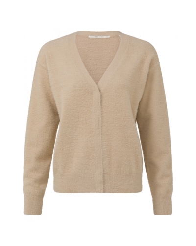 YAYA FLUFFY VEST BEIGE